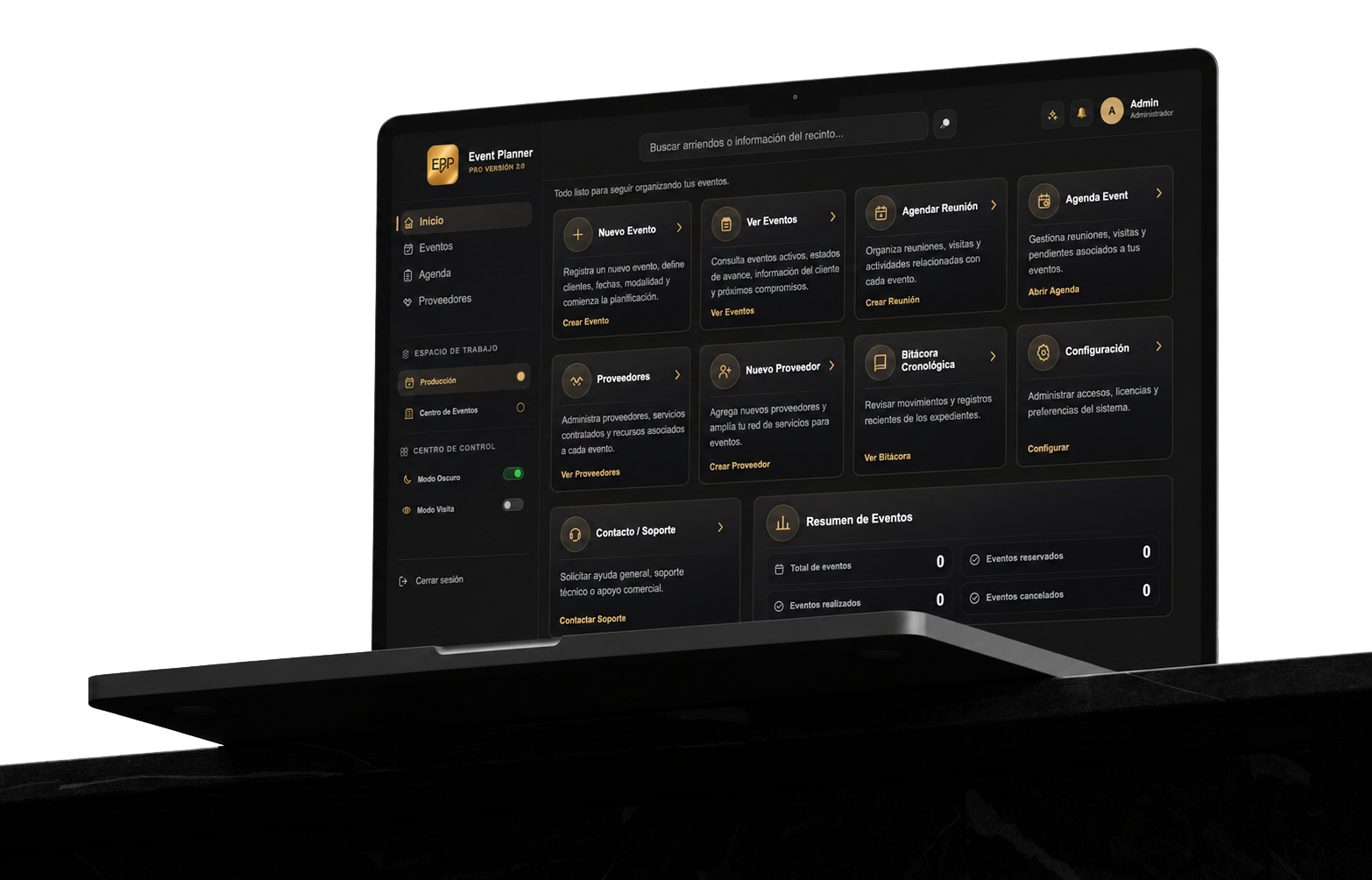 Software para eventos Event Planner Pro